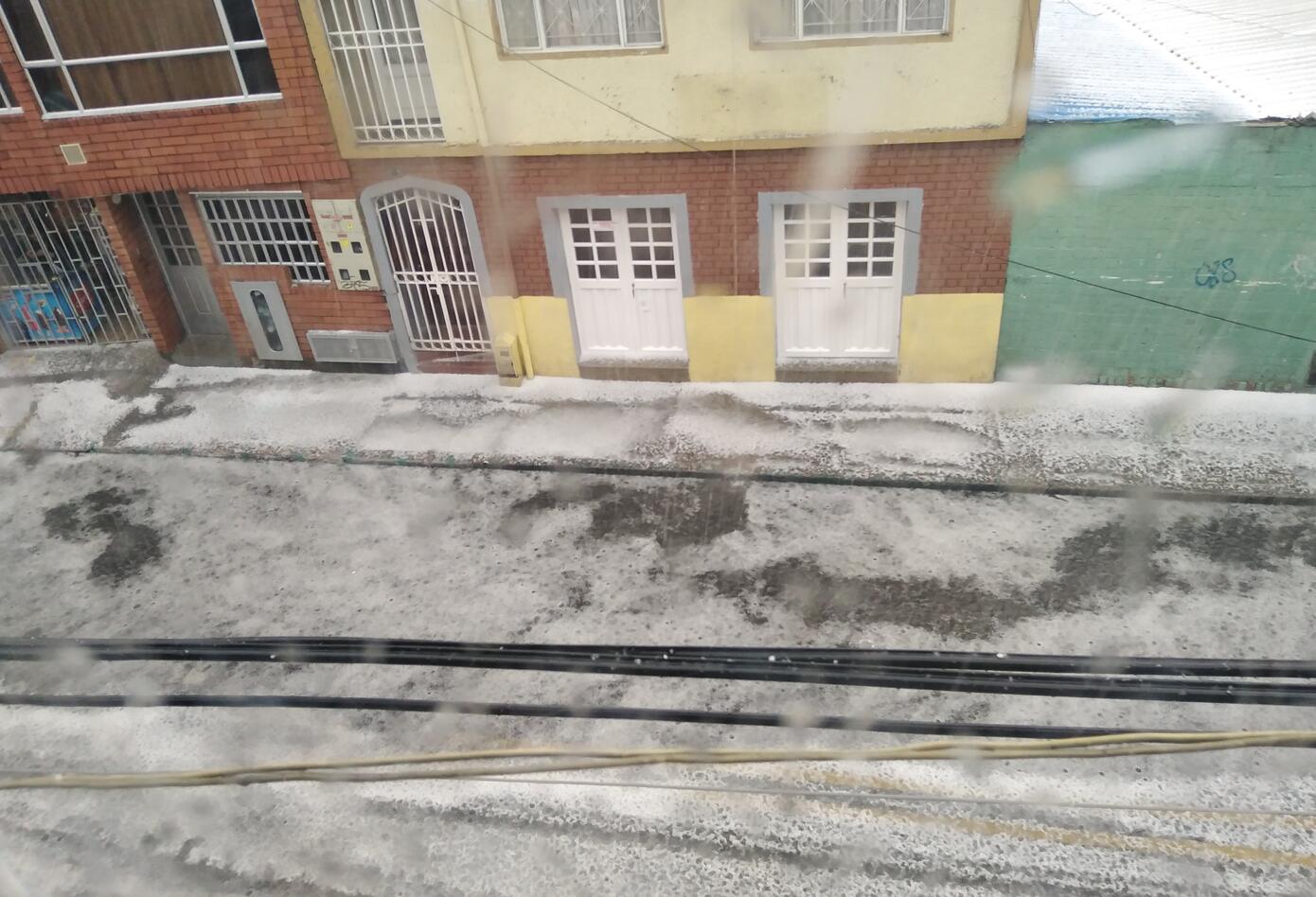 Granizada en Bogotá