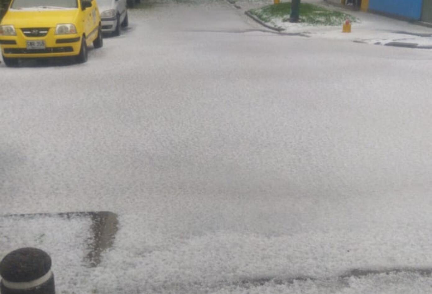 Granizada en Bogotá