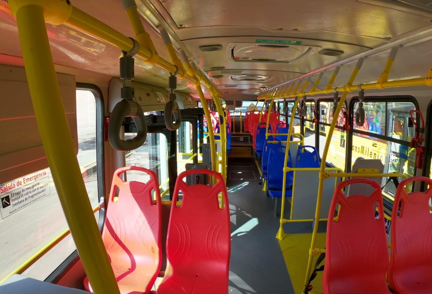 Nuevos buses amarillos de Transmilenio