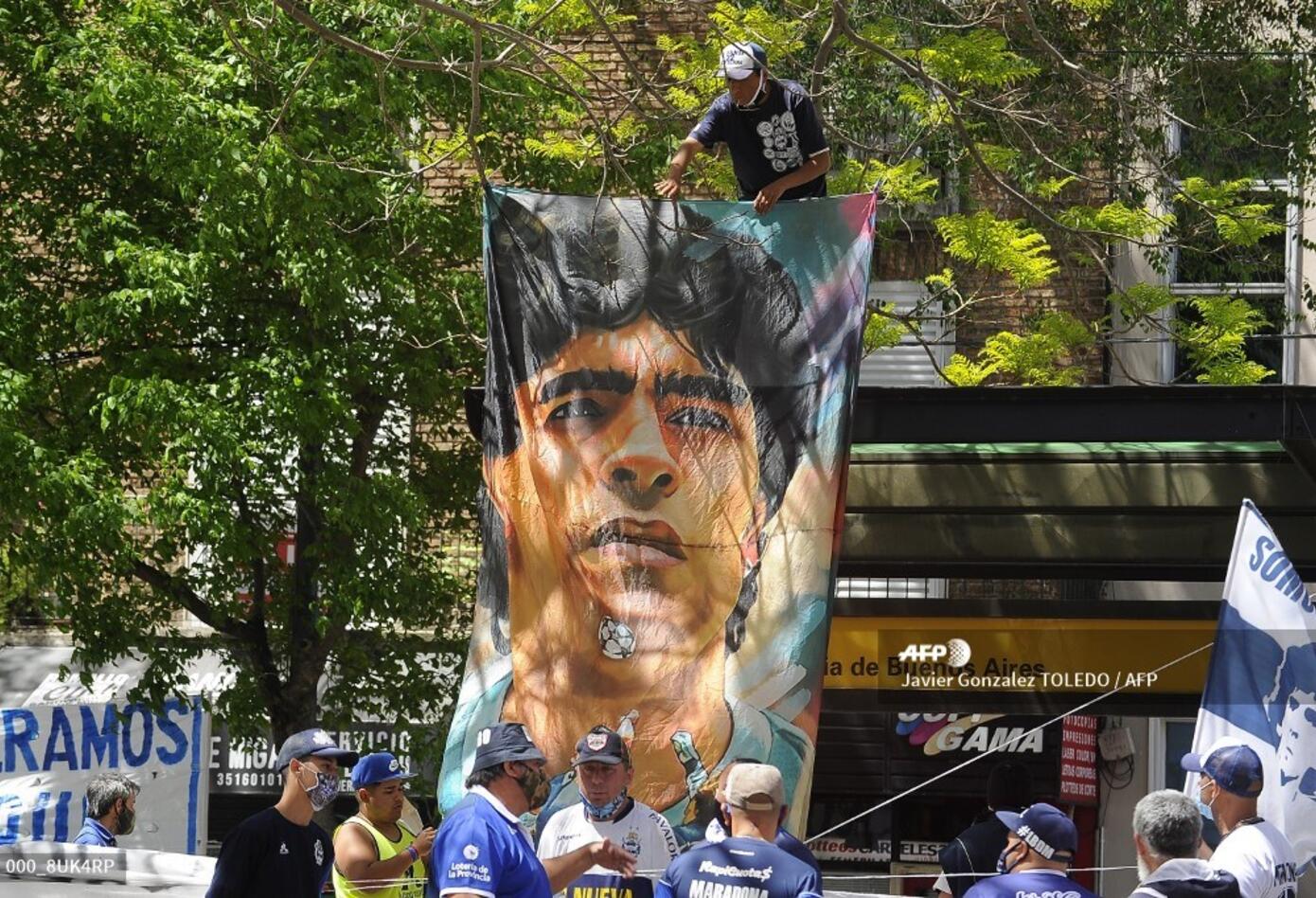 Diego Maradona. hospital