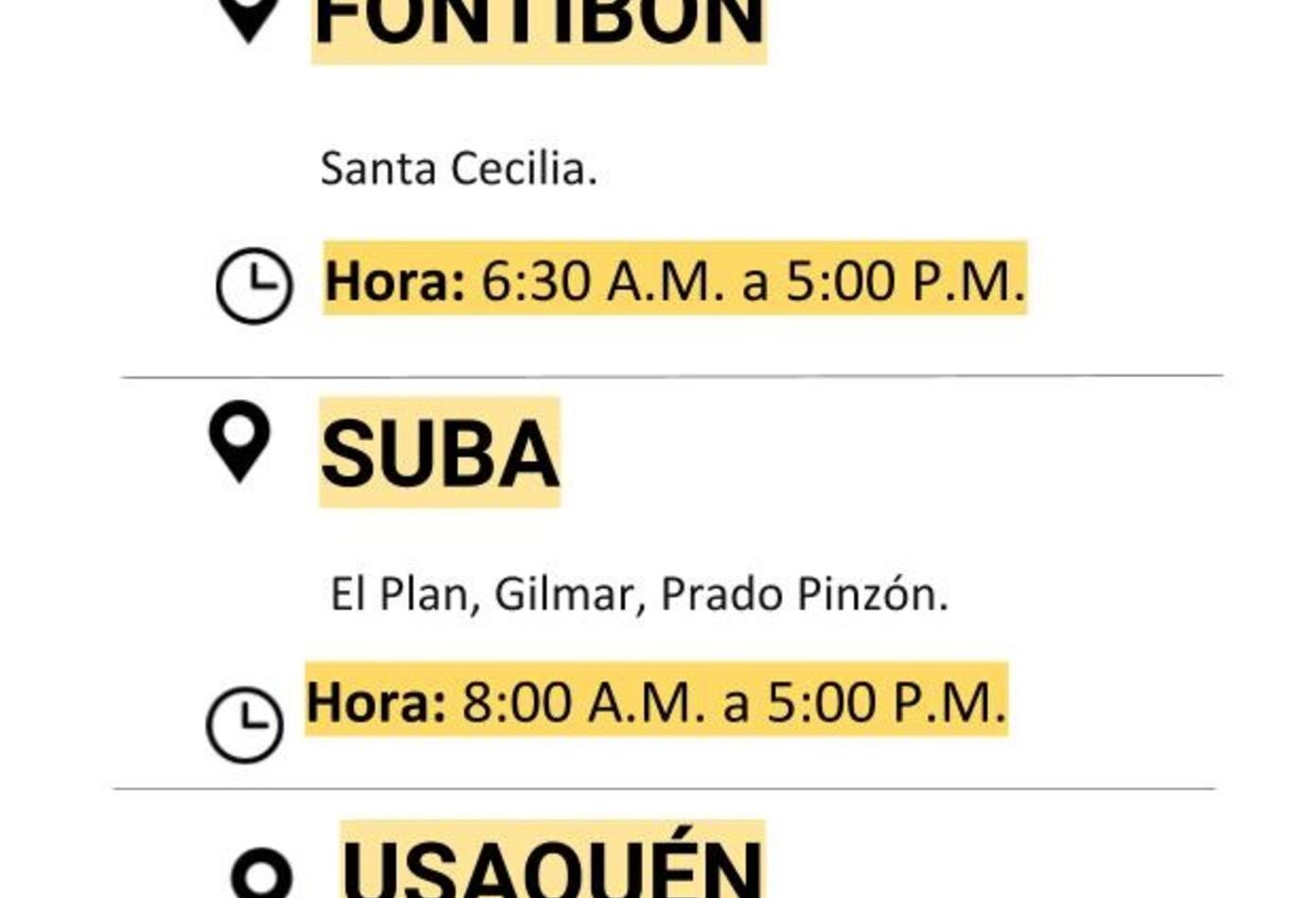 Cortes de luz para el viernes 27 de noviembre en Bogotá
