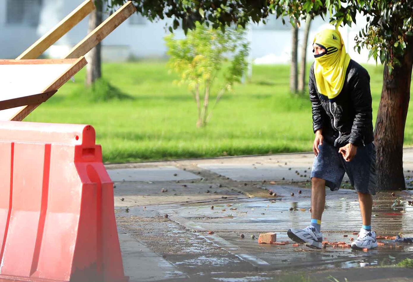Disturbios en la Universidad Nacional el sábado 21 de noviembre de 2020