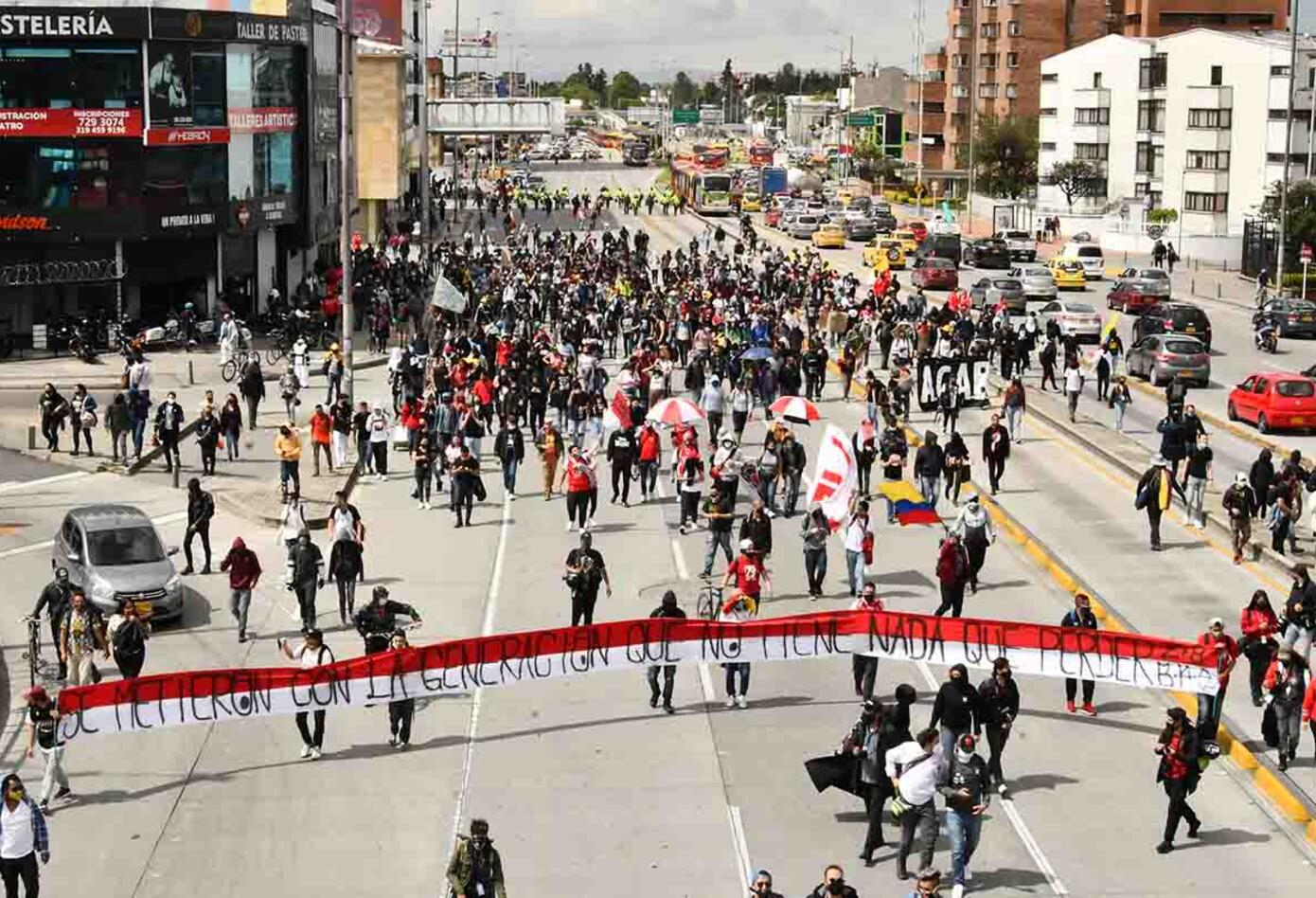 Protestas en Bogotá 21 de noviembre