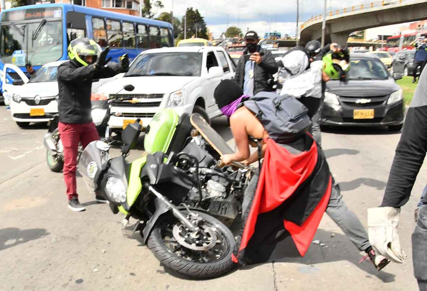 Protestas en Bogotá 21 de noviembre