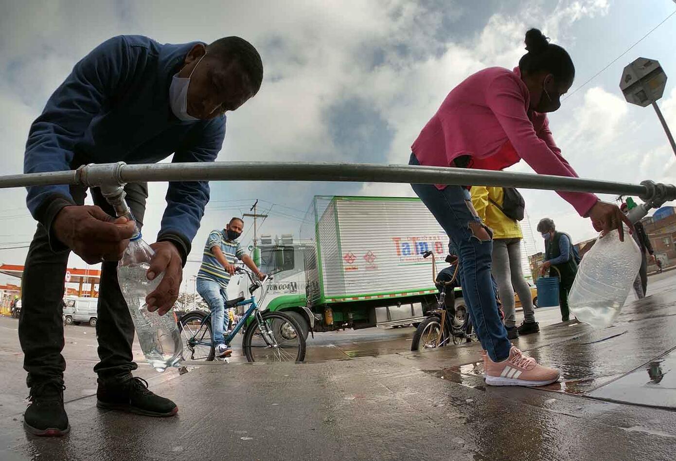 Cortes de agua en Bogotá - obras de acueducto por Metro de Bogotá