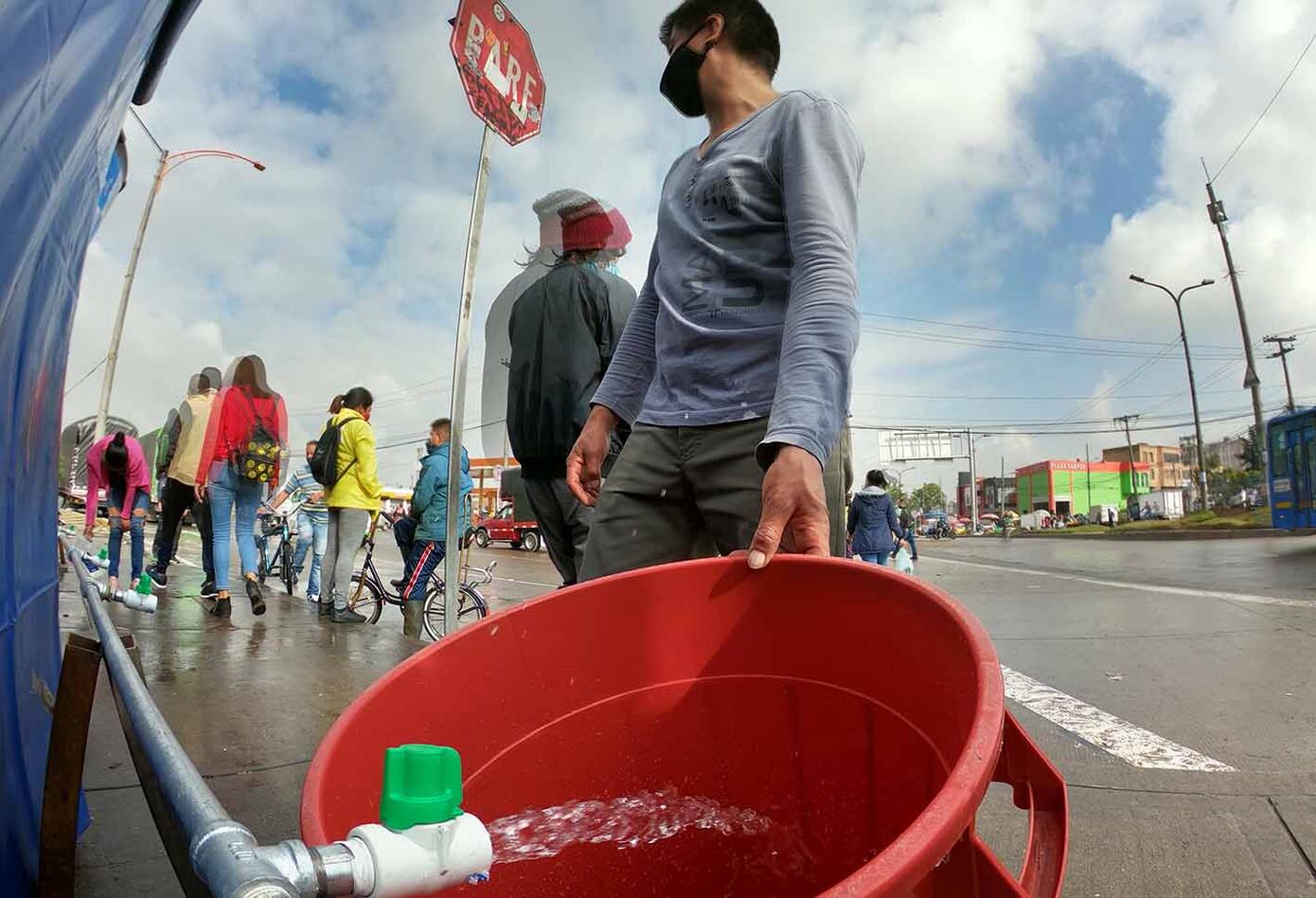 Cortes de agua en Bogotá - obras de acueducto por Metro de Bogotá