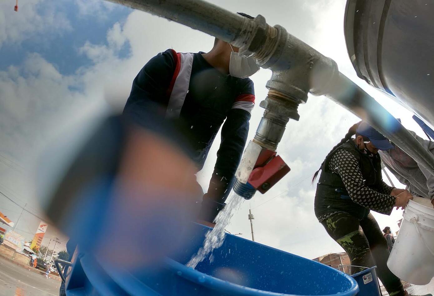 Cortes de agua en Bogotá - obras de acueducto por Metro de Bogotá