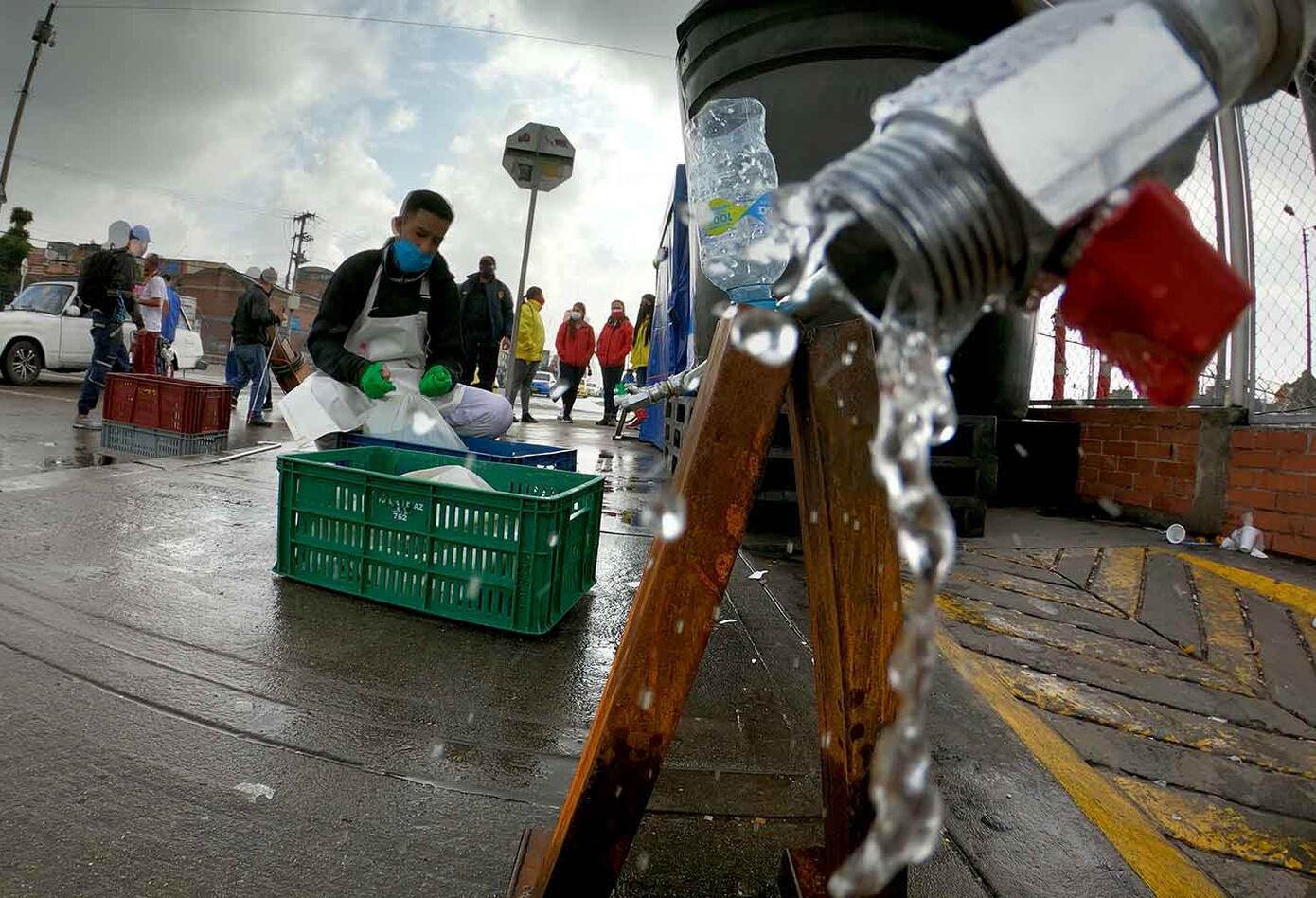 Cortes de agua en Bogotá - obras de acueducto por Metro de Bogotá