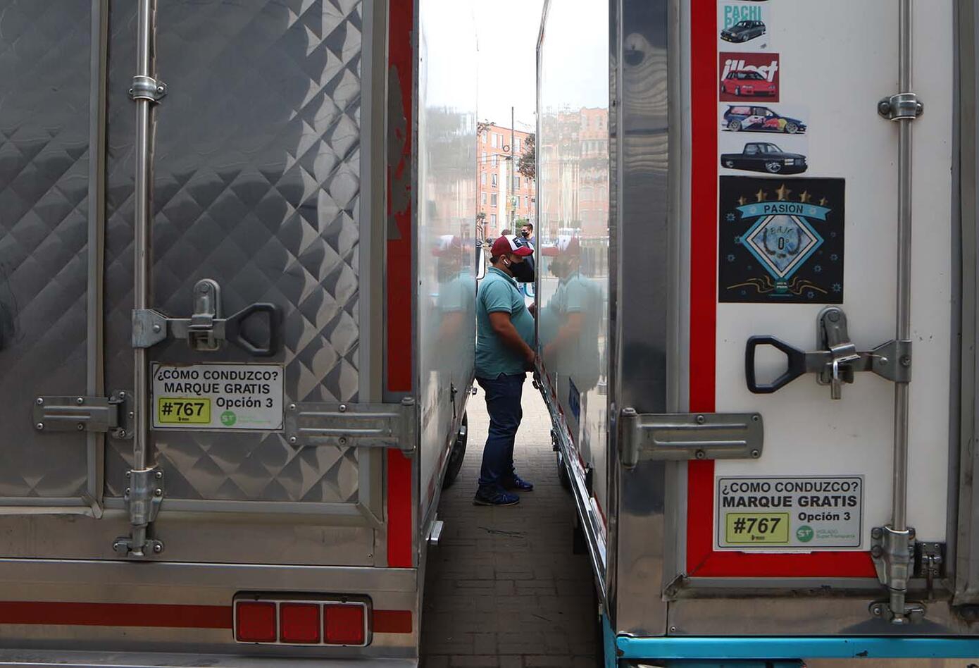 Protestas de camioneros en Bogotá
