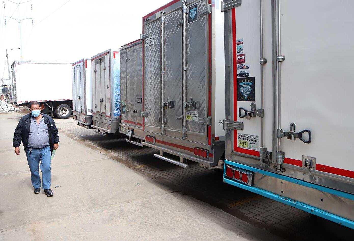 Protestas de camioneros en Bogotá