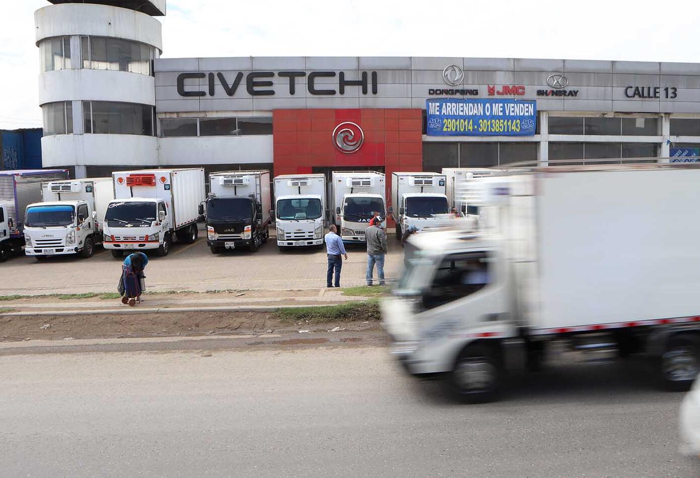 Protestas de camioneros en Bogotá