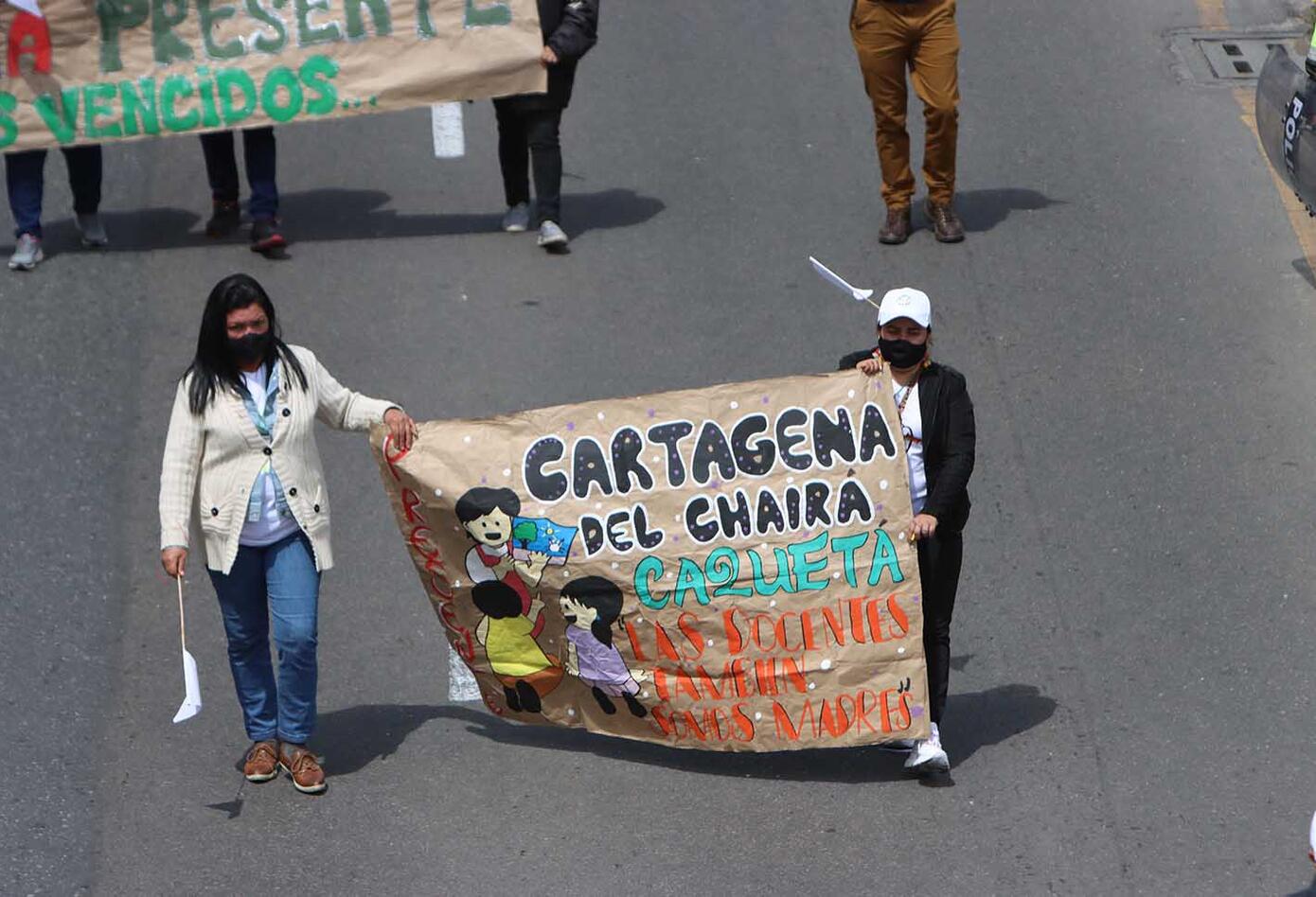Protesta de profesores – Por clases presenciales protestan profesores