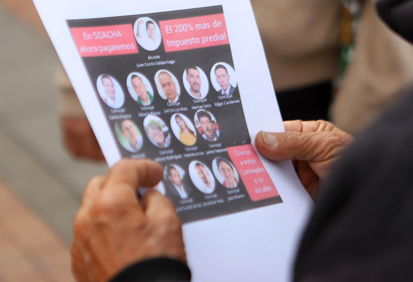 Protesta en Soacha contra el predial, 22 de febrero de 2021