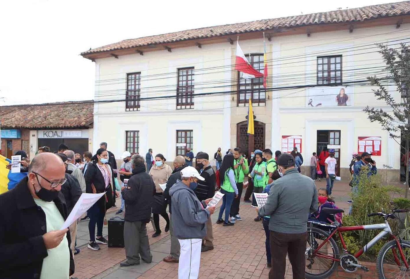 Protesta en Soacha contra el predial, 22 de febrero de 2021