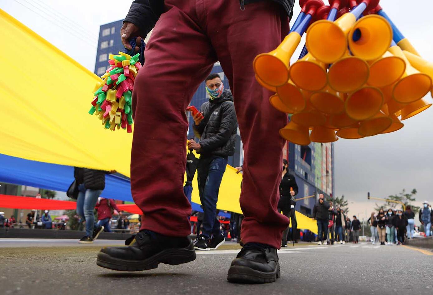 Comerciantes de San Victorino protestan por reactivación de madrugones
