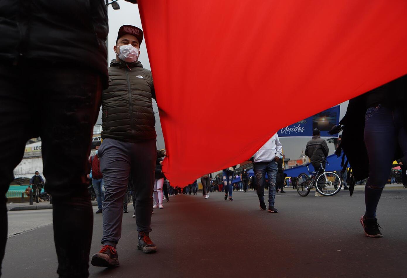 Comerciantes de San Victorino protestan por reactivación de madrugones