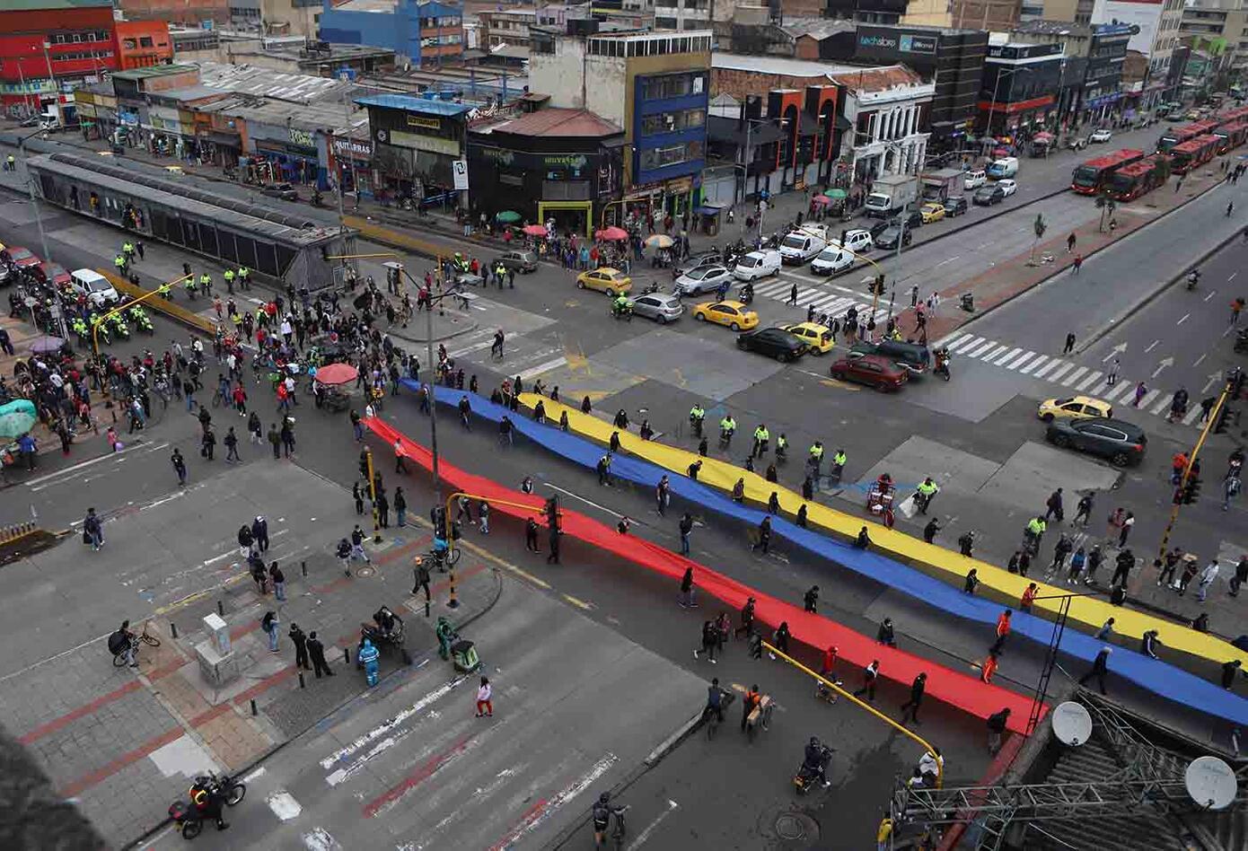 Comerciantes de San Victorino protestan por reactivación de madrugones
