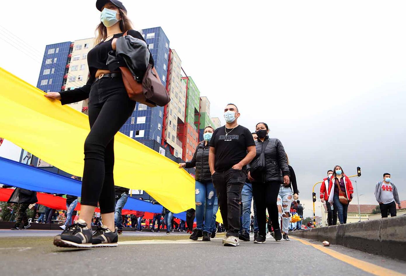 Comerciantes de San Victorino protestan por reactivación de madrugones