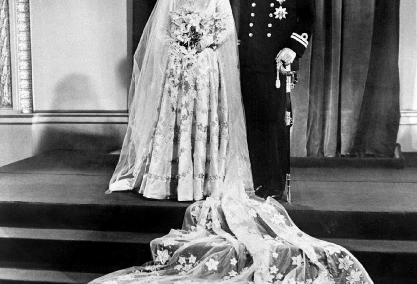 Reina Isabel y príncipe Felipe