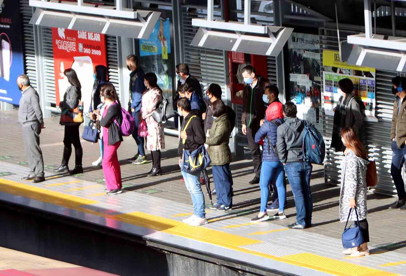 Coronavirus en Bogotá / Aglomeraciones en Transmilenio