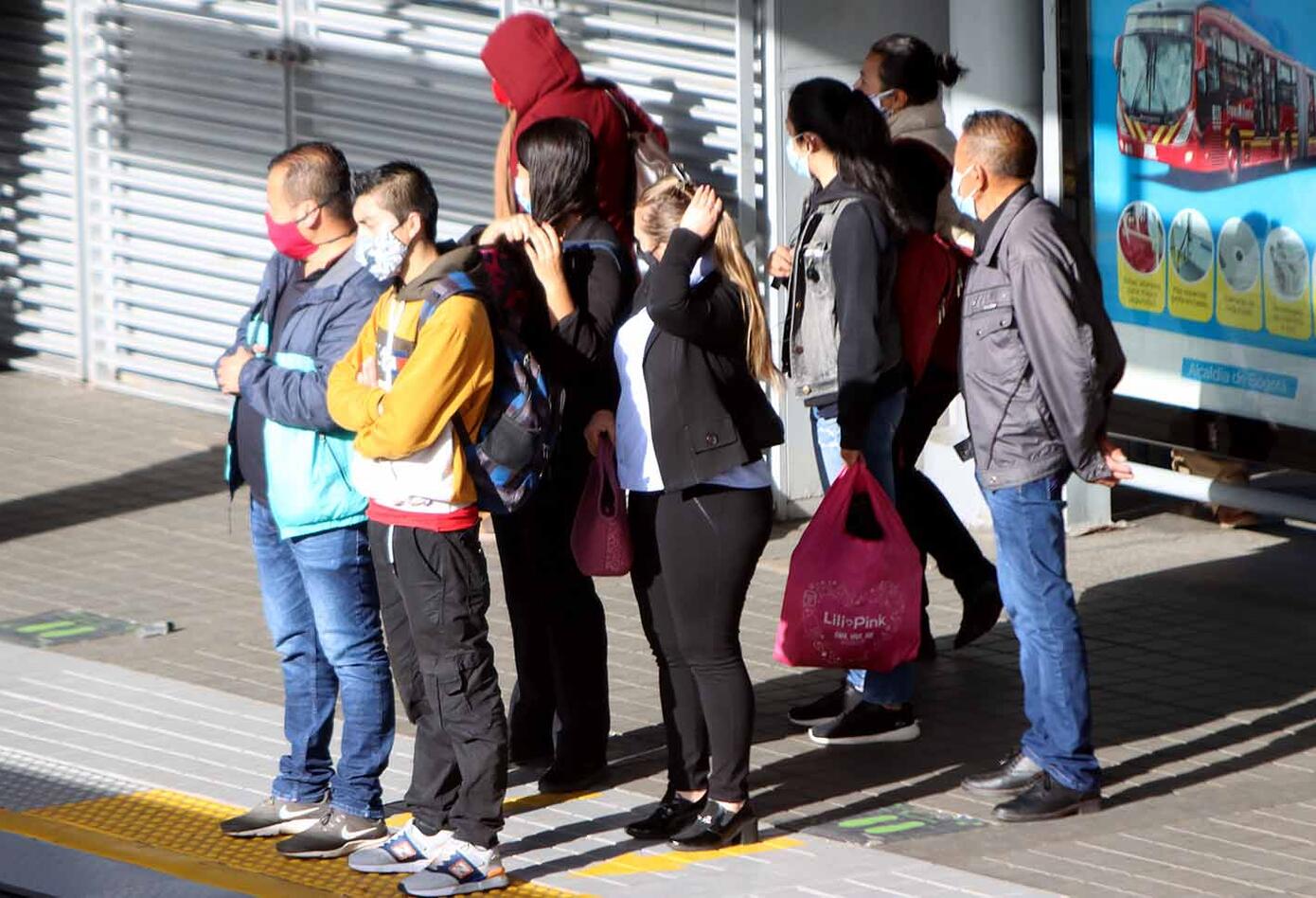 Coronavirus en Bogotá / Aglomeraciones en Transmilenio