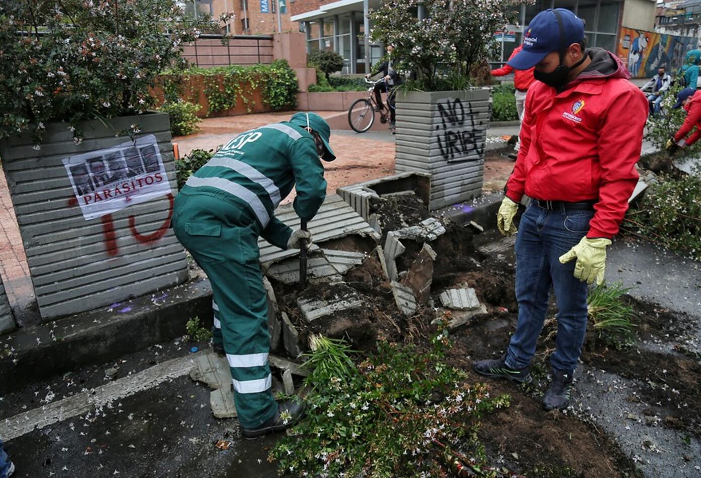 Vandalismo en paro nacional 28 de abril