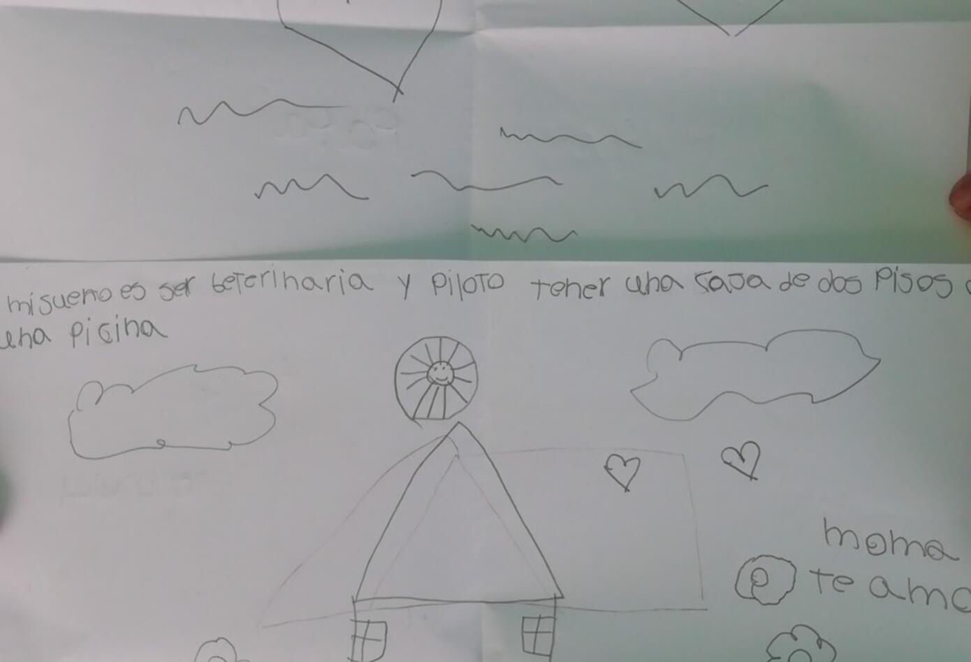 Carta de niño en San Andrés