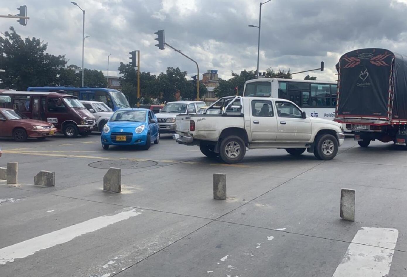 Protesta en la Av. NQS