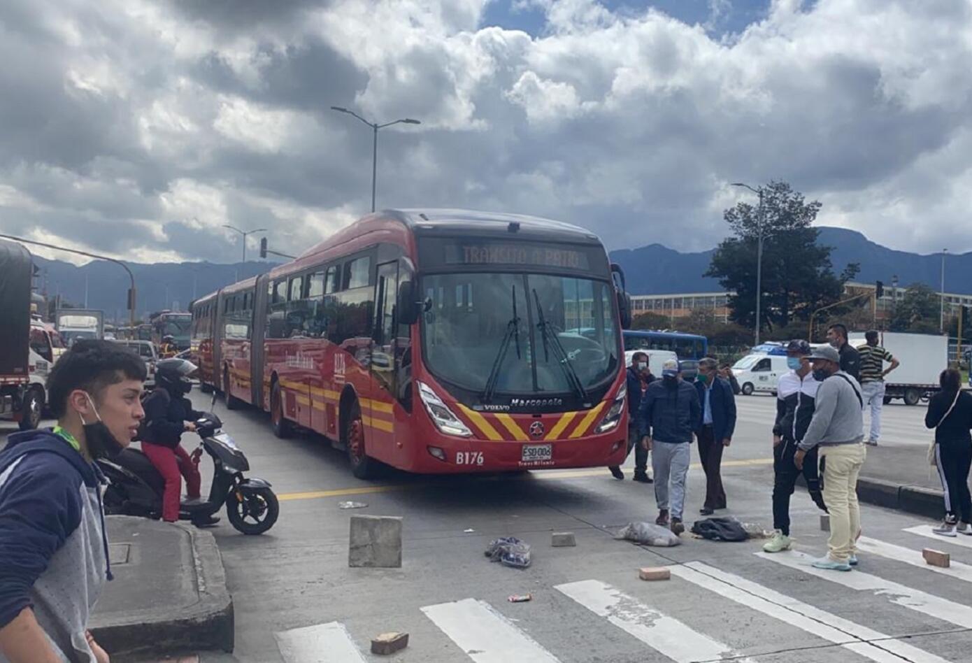 Protesta en la Av. NQS