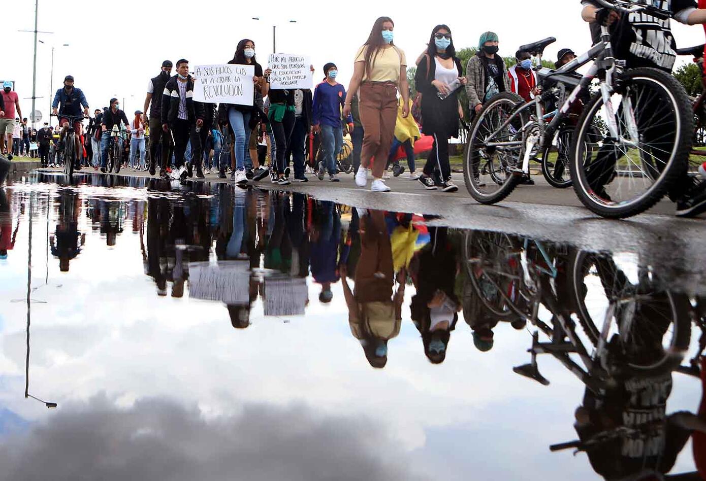 Bogotá vivió nuevas protestas en quinto día de paro nacional