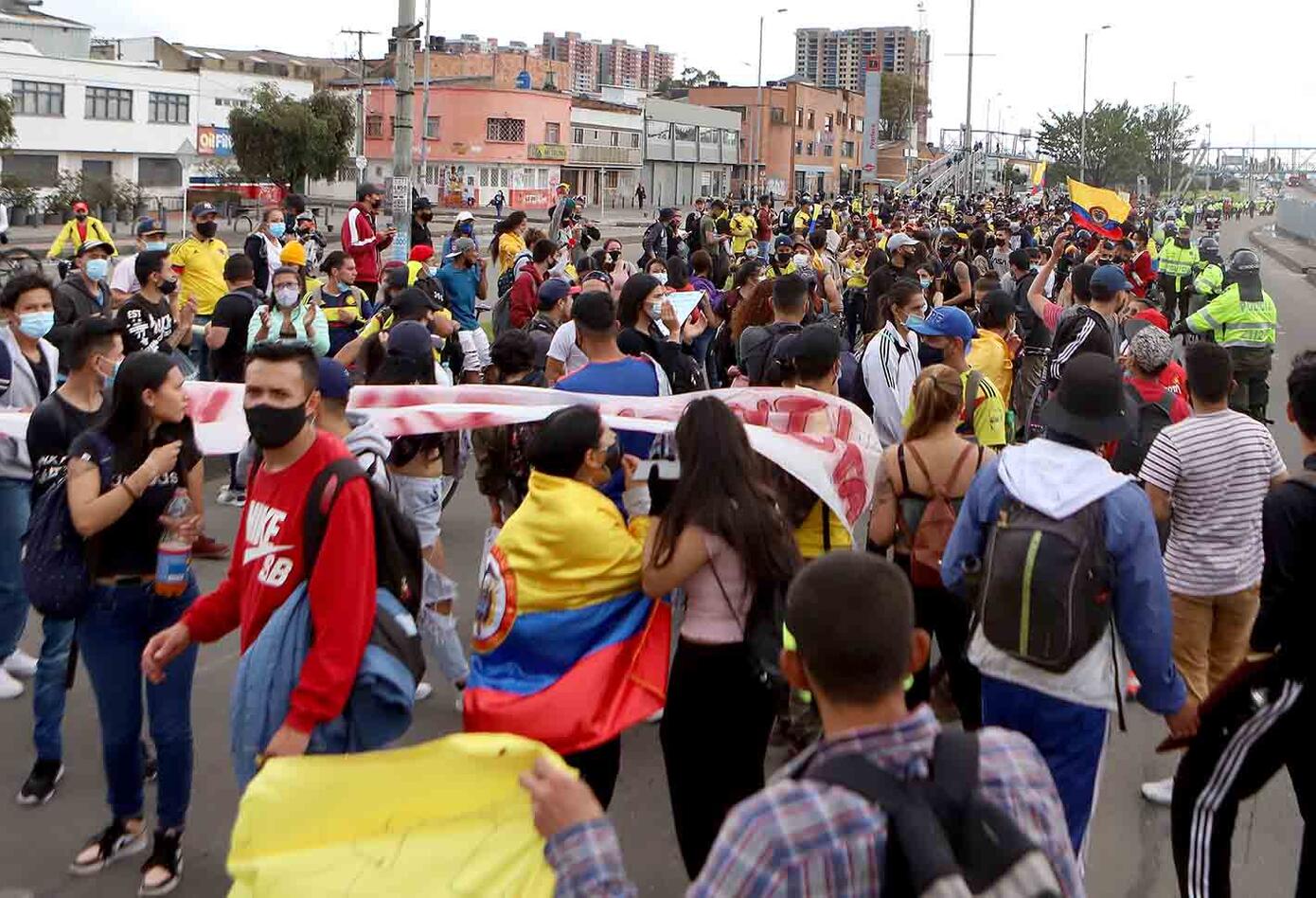 Bogotá vivió nuevas protestas en quinto día de paro nacional