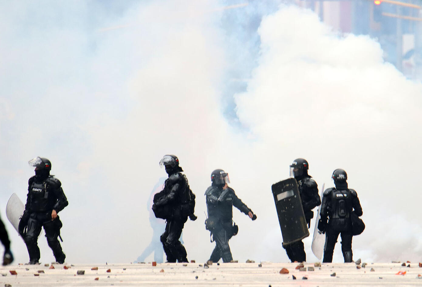 Disturbios en Bogotá durante las marchas del 1 de mayo de 2021