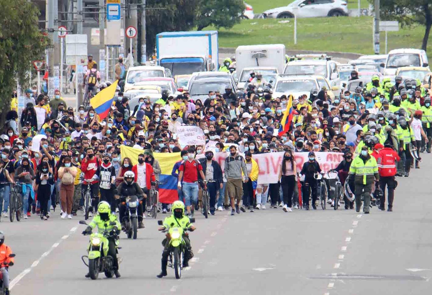 Bogotá vivió nuevas protestas en quinto día de paro nacional