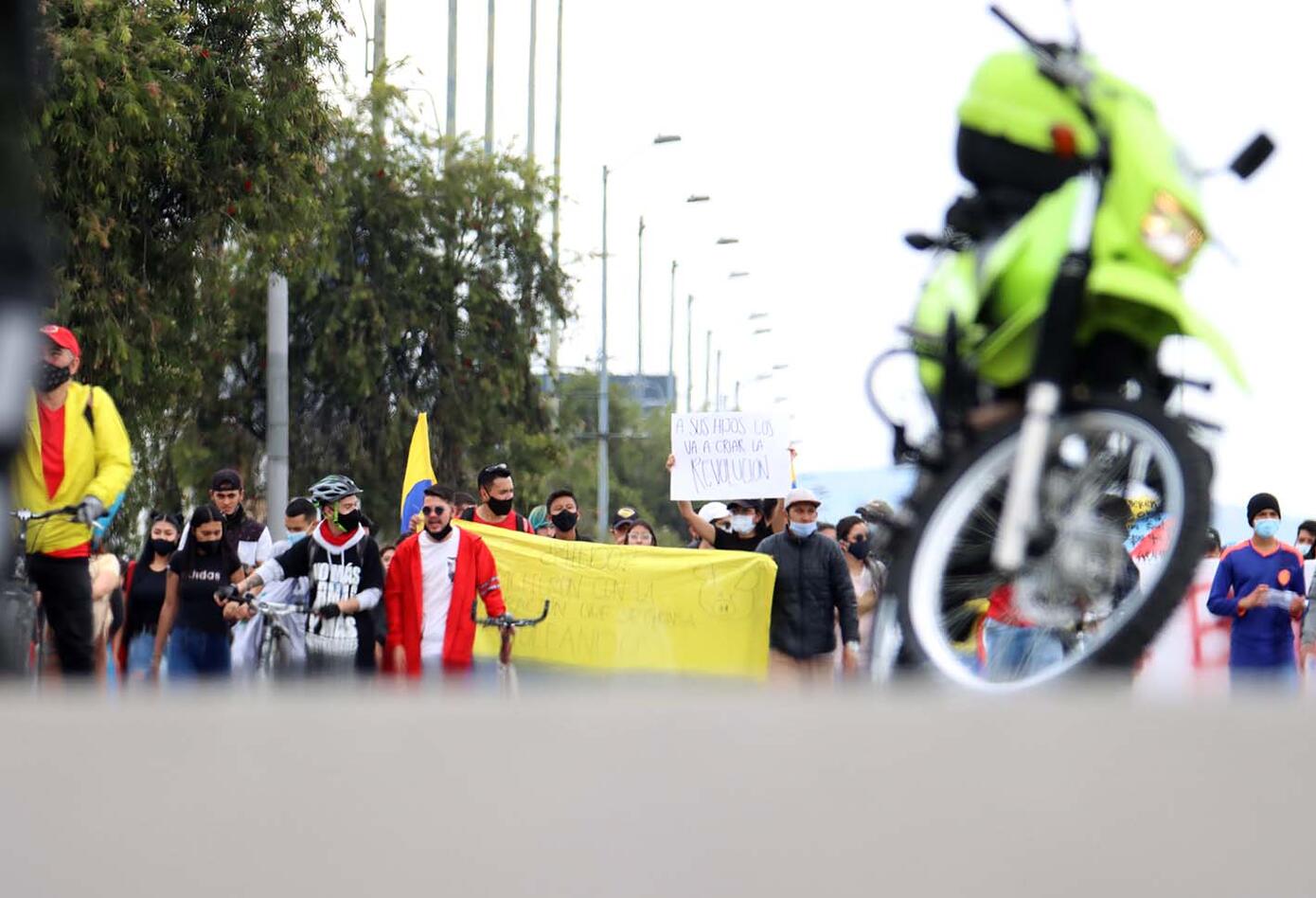 Bogotá vivió nuevas protestas en quinto día de paro nacional