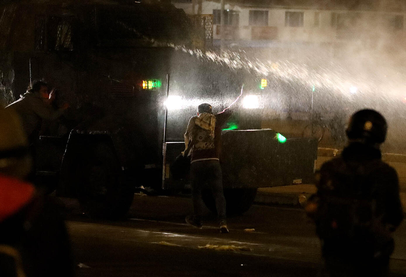 Enfrentamiento en el Portal Las Américas