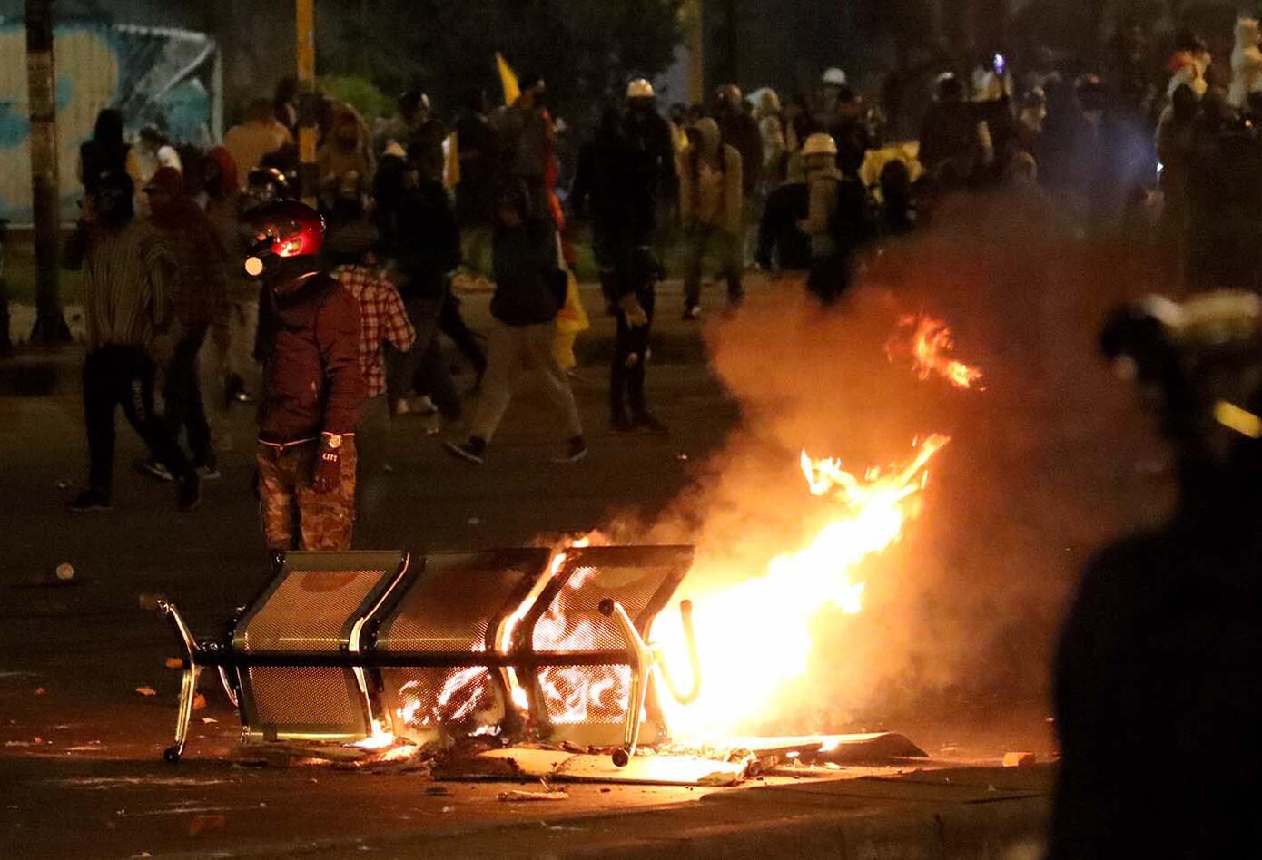 Enfrentamiento en el Portal Las Américas