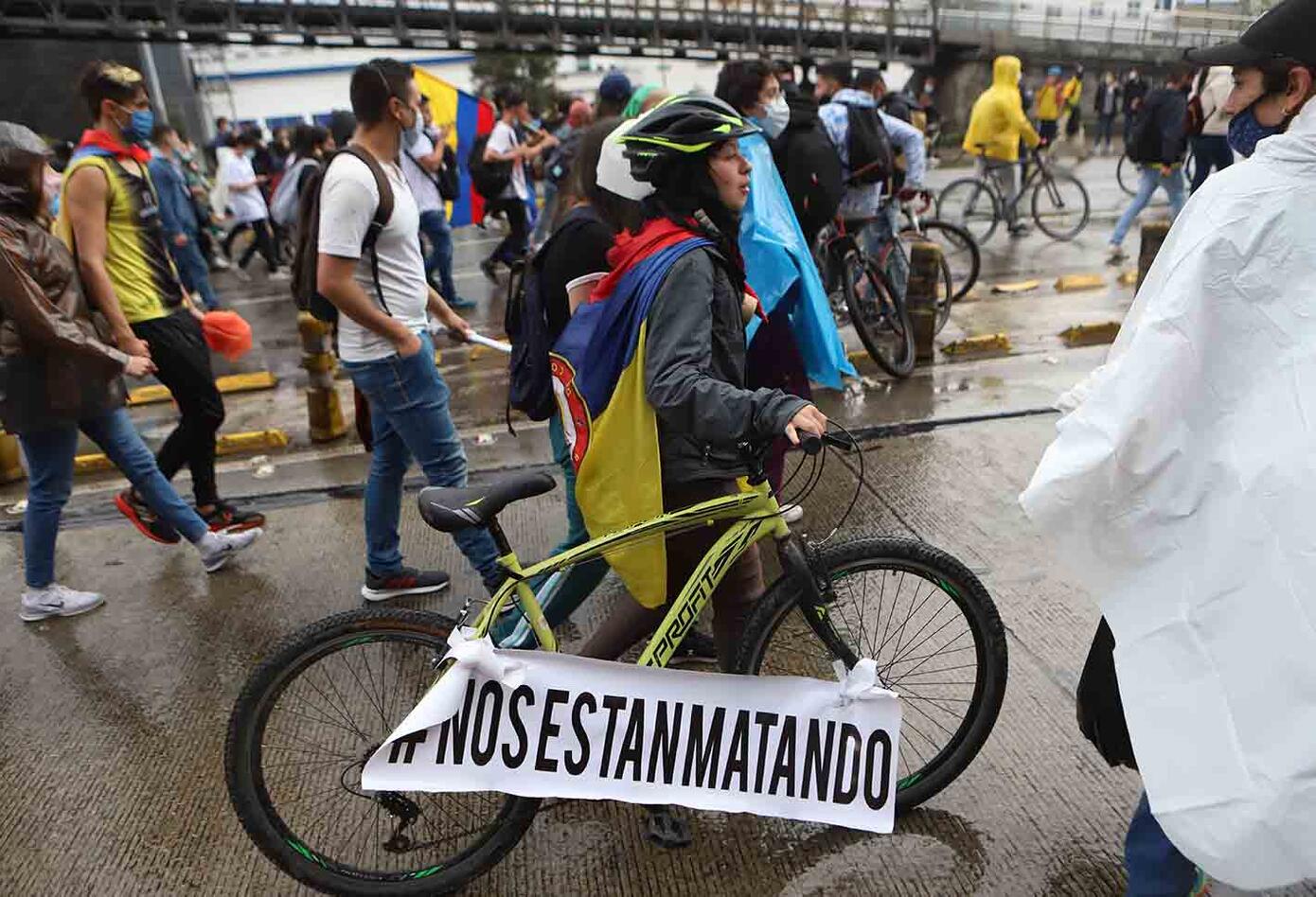 Paro nacional 5 de mayo: manifestantes marcharon por calles de Bogotá