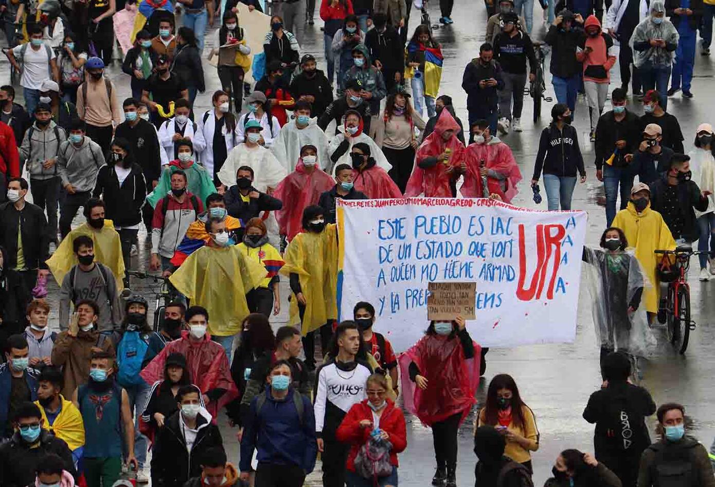 Paro nacional 5 de mayo: manifestantes marcharon por calles de Bogotá