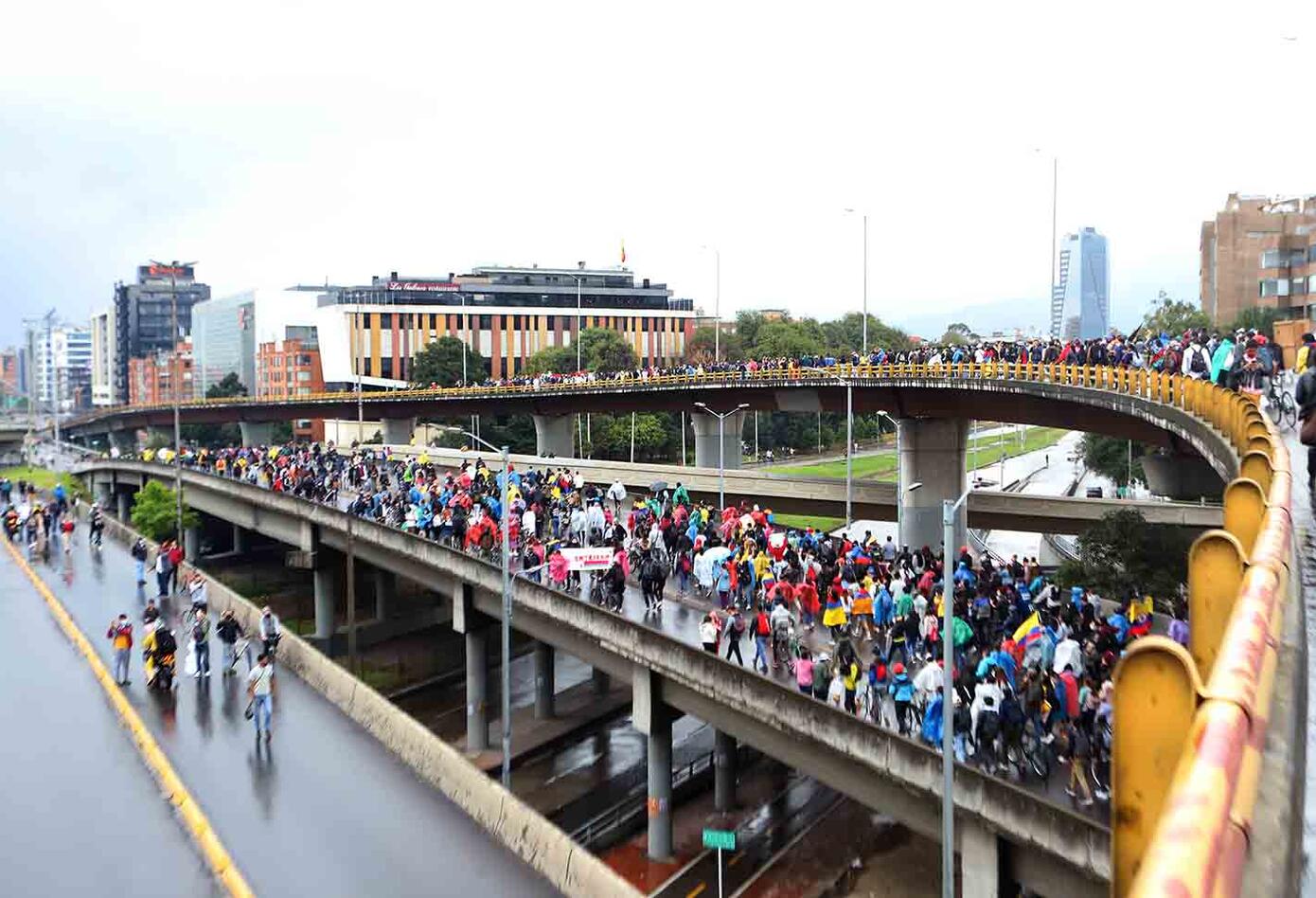 Paro nacional 5 de mayo: manifestantes marcharon por calles de Bogotá