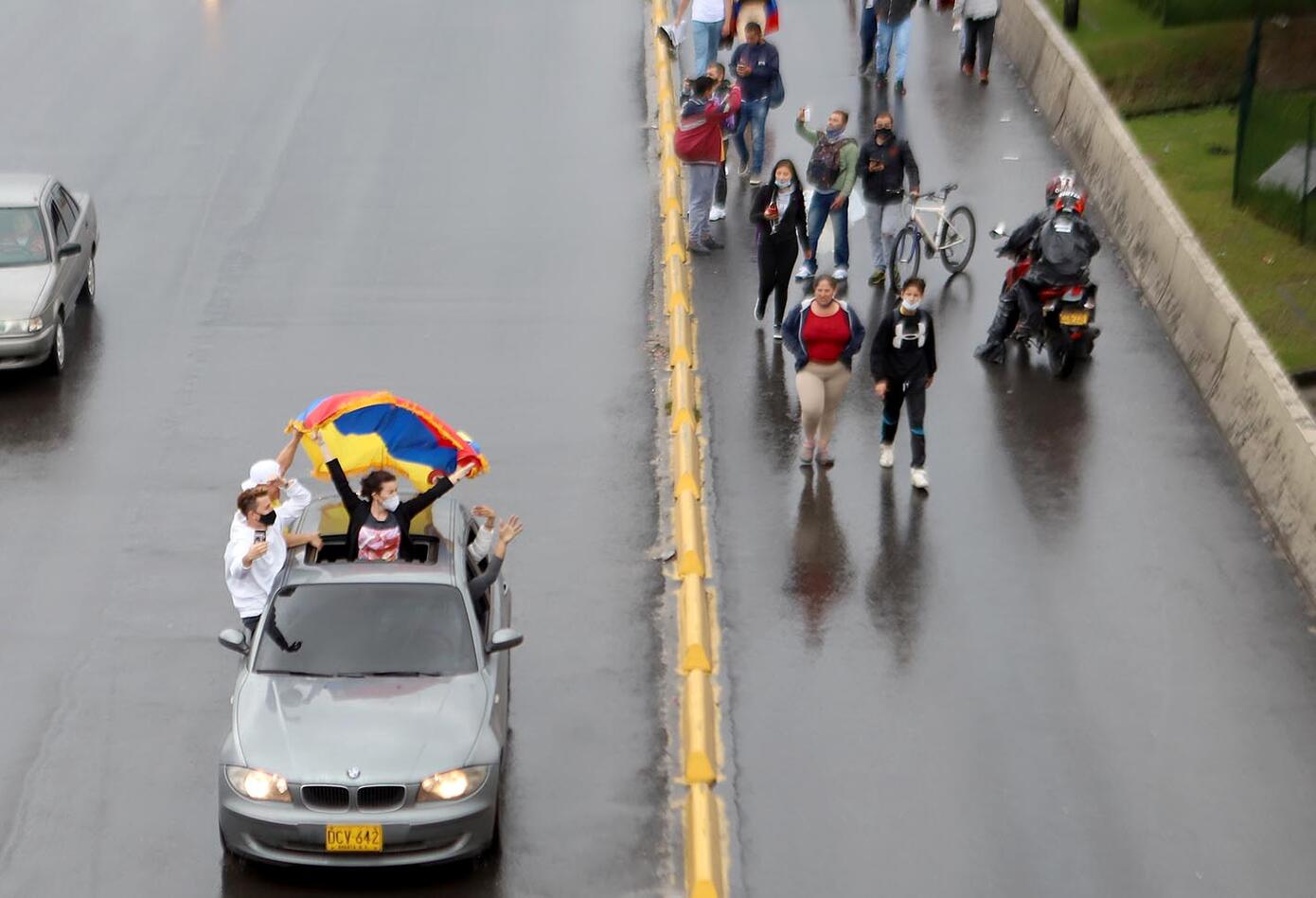 Paro nacional 5 de mayo: manifestantes marcharon por calles de Bogotá