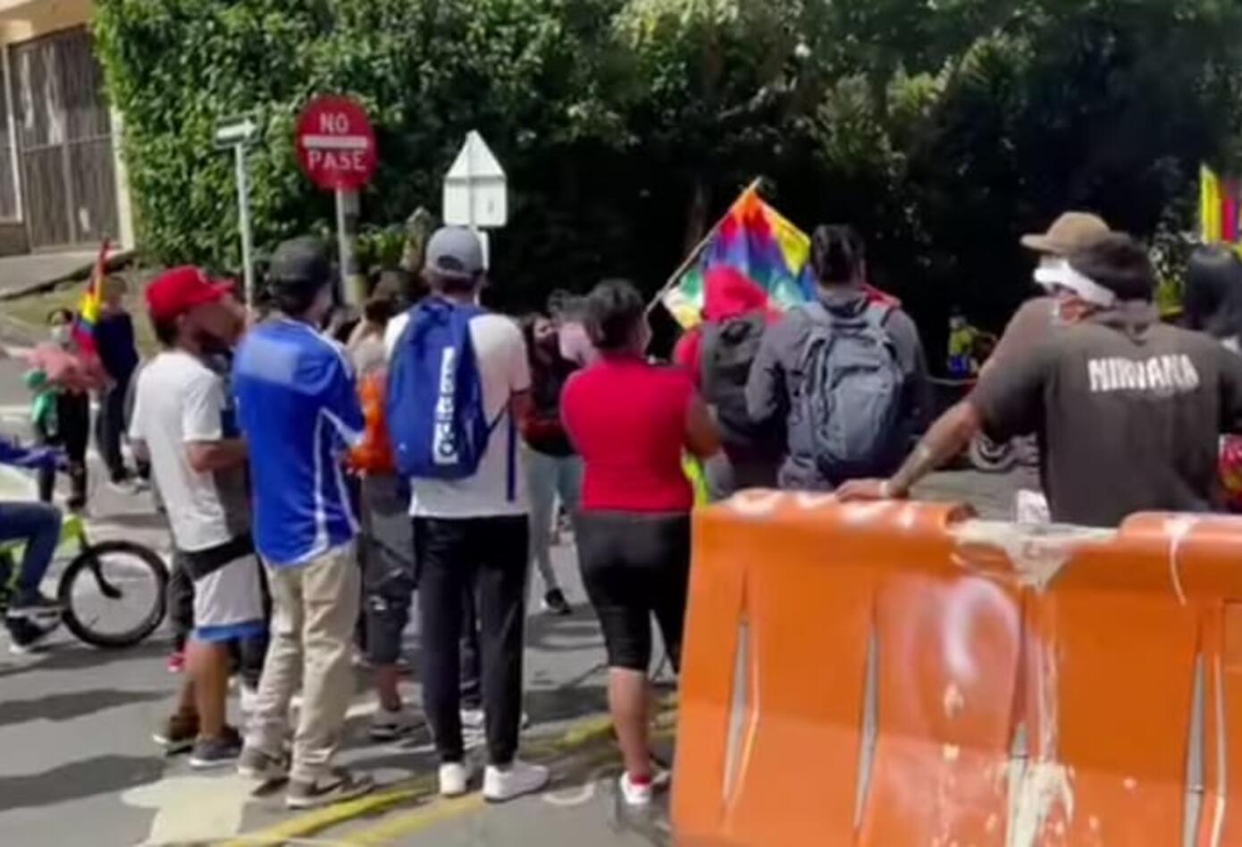 En Chachagüí también se presentaron protestas