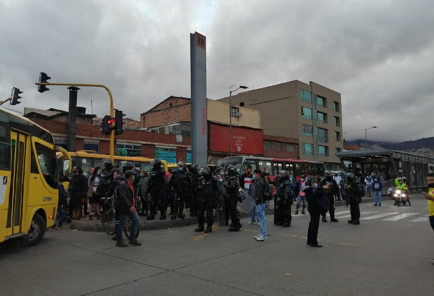Cierre de los portales Usme y Tunal por bloqueos