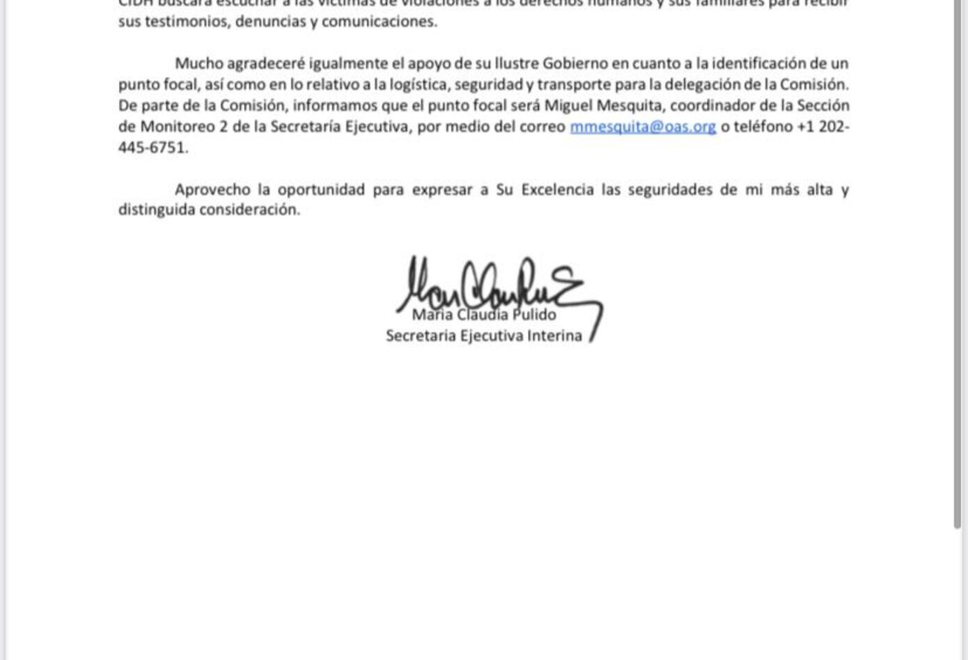 Pronunciamiento de CIDH sobre visita a Colombia 2