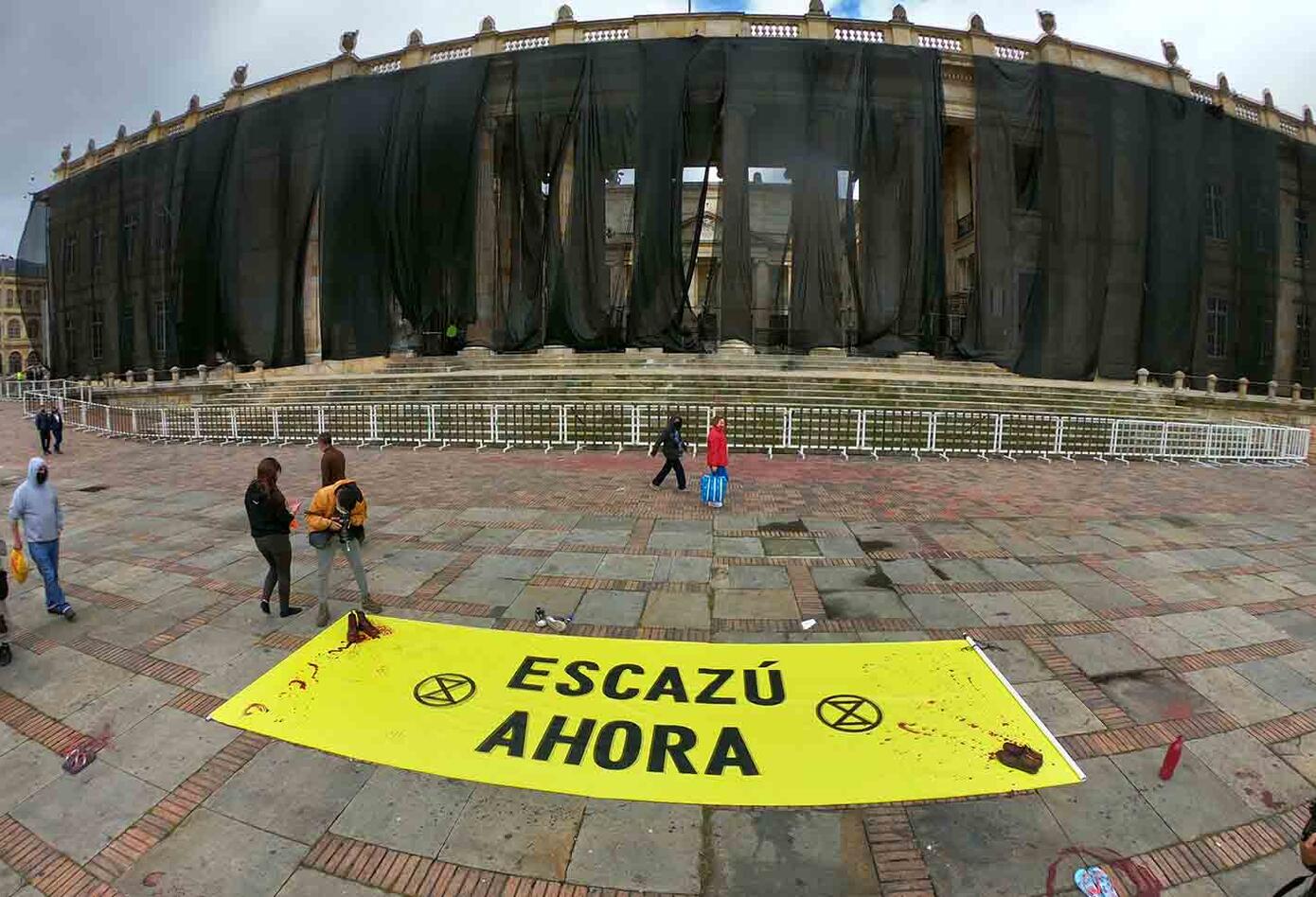 Protesta en Bogotá por muerte de líderes ambientales