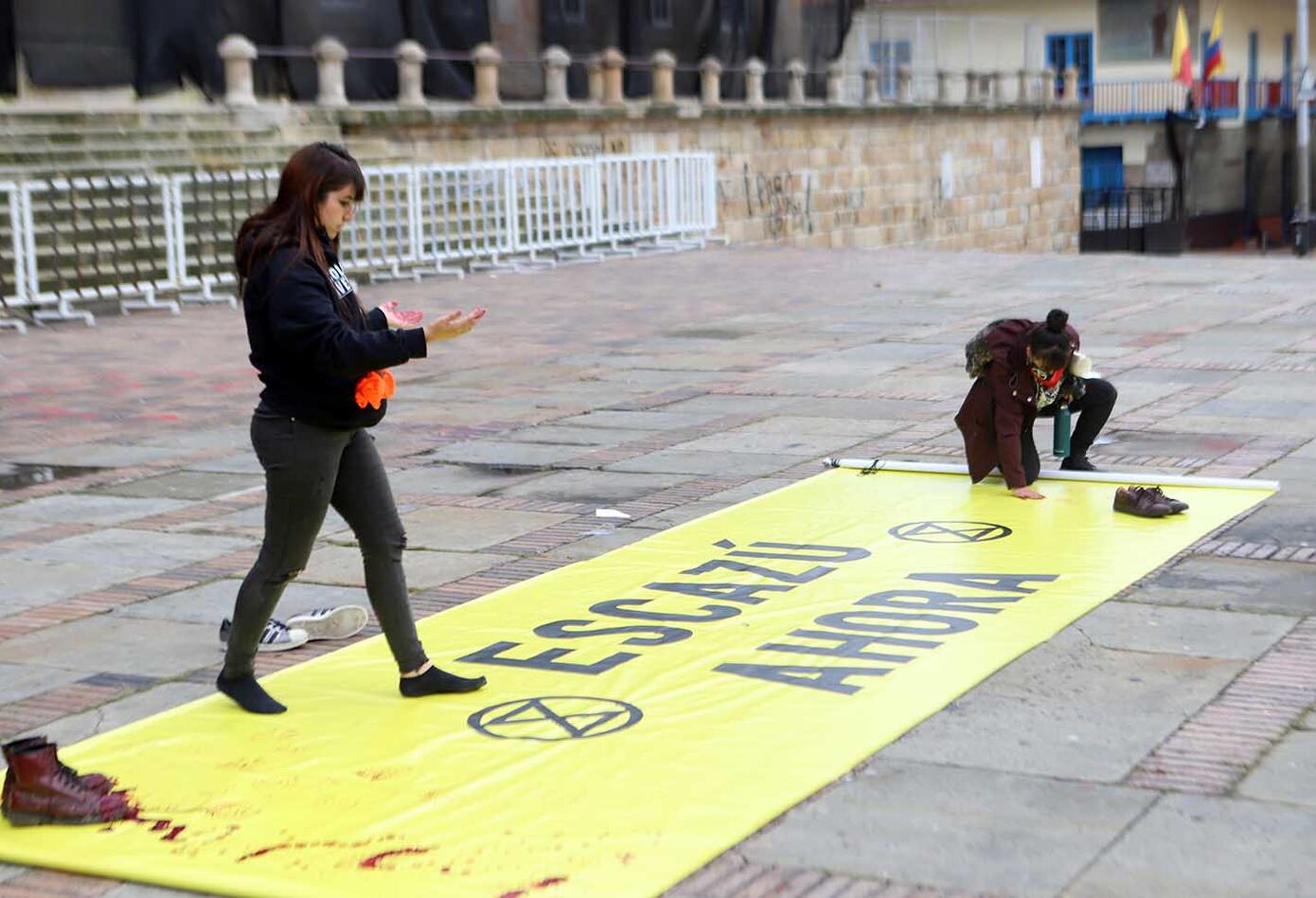 Protesta en Bogotá por muerte de líderes ambientales
