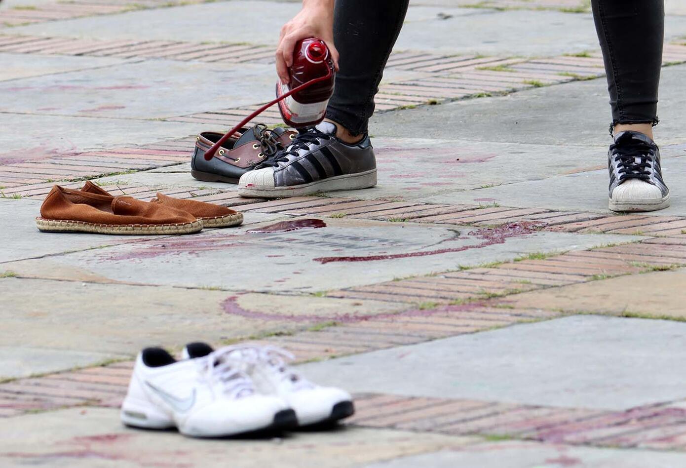 Protesta en Bogotá por muerte de líderes ambientales