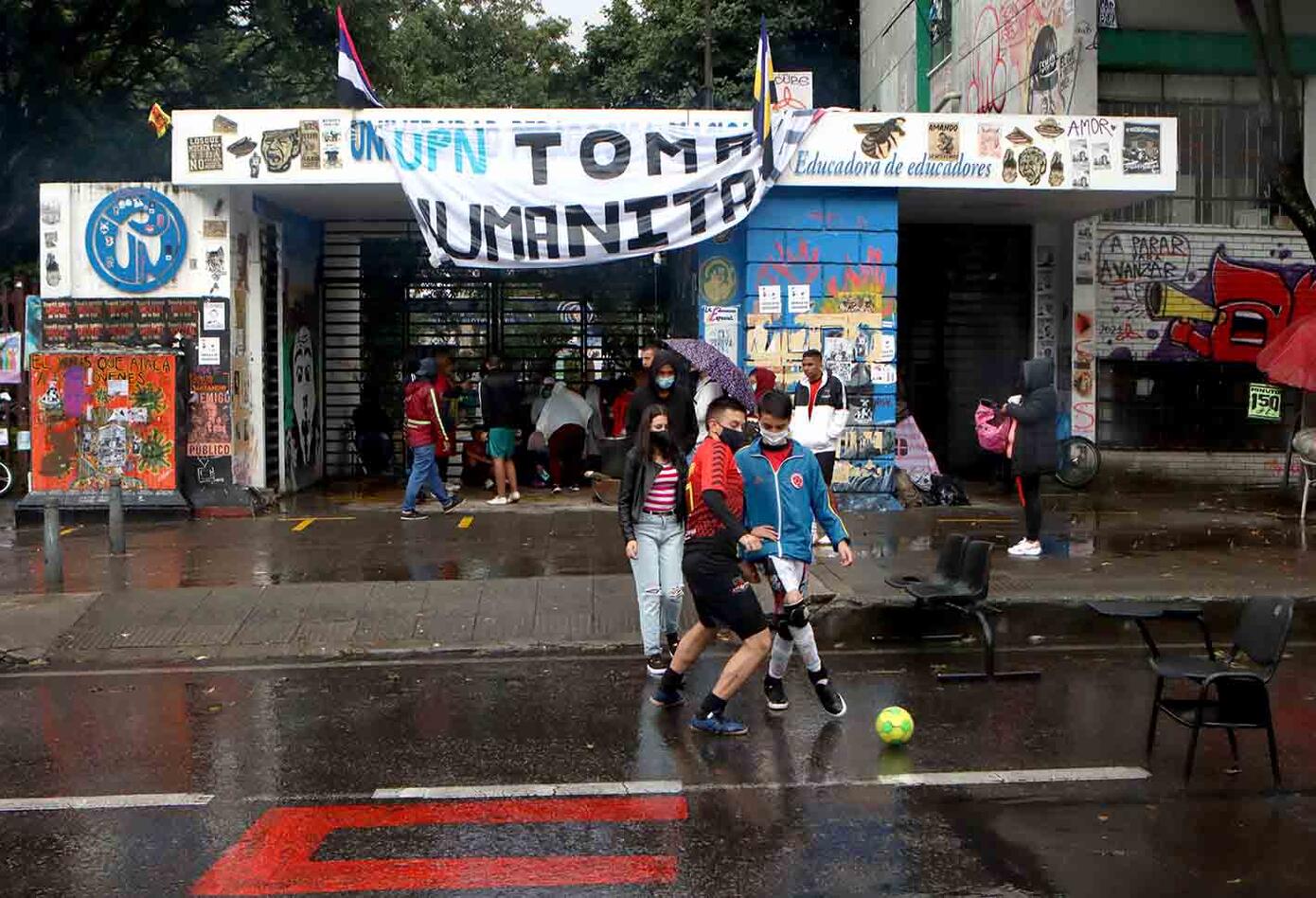 Protestas de estudiantes de la Universidad Pedagógica