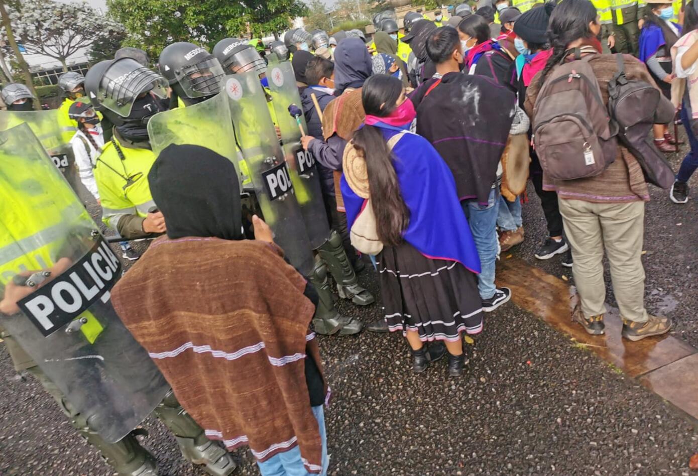 Protestas en Bogotá