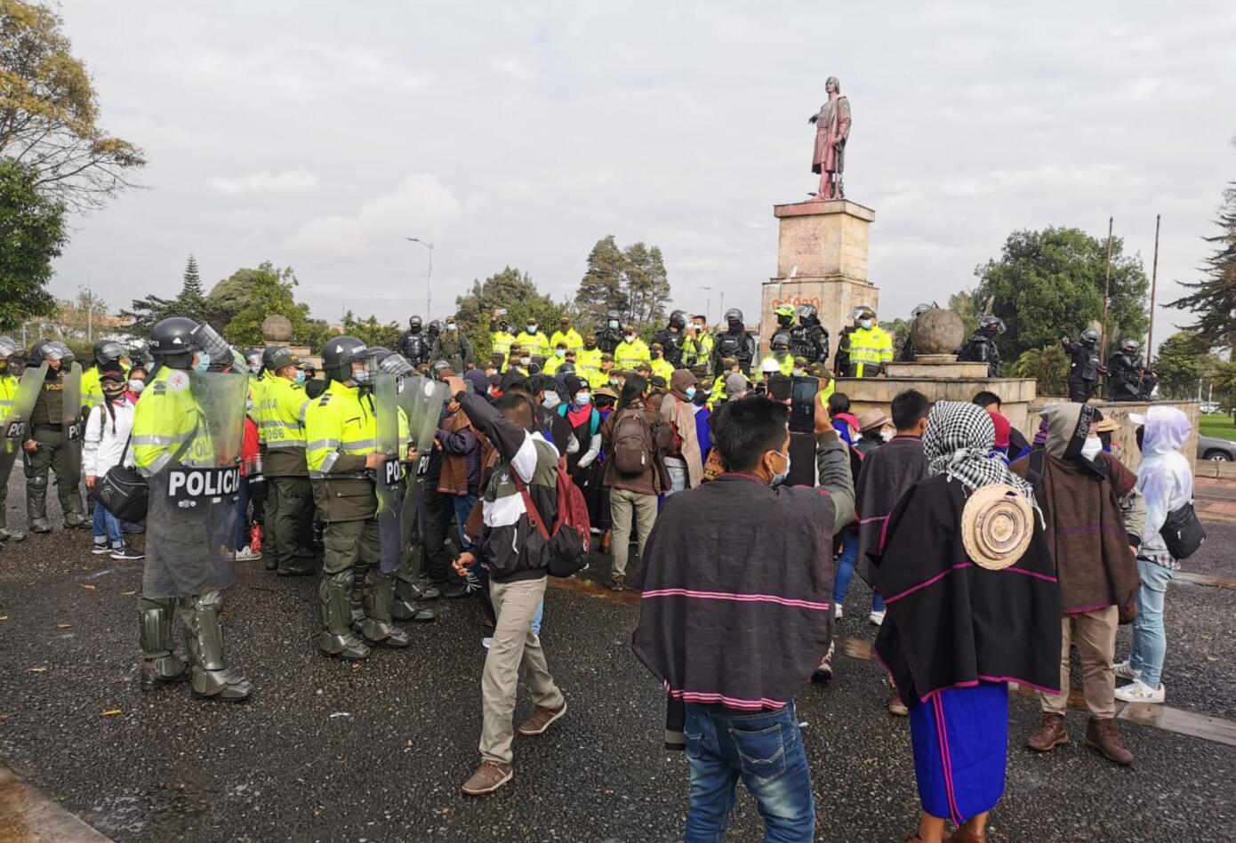 Protestas en Bogotá
