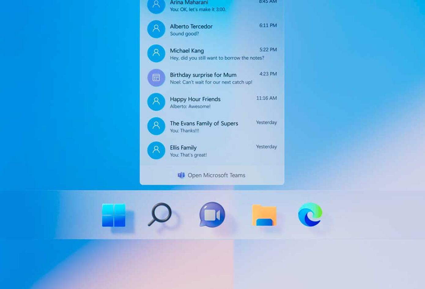 Nuevo menú de inicio de Windows 11